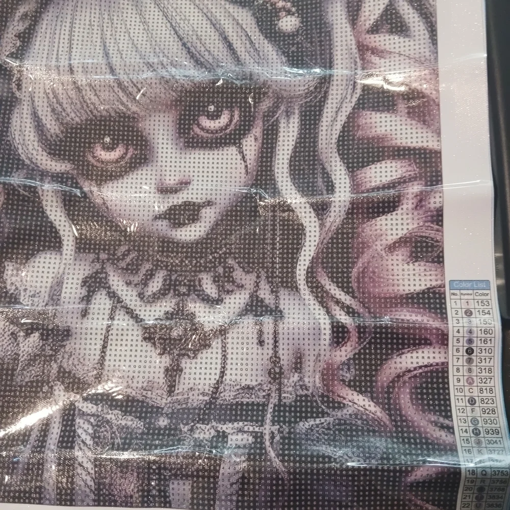 Gothic Doll Diamond Art Print Kit 40x40